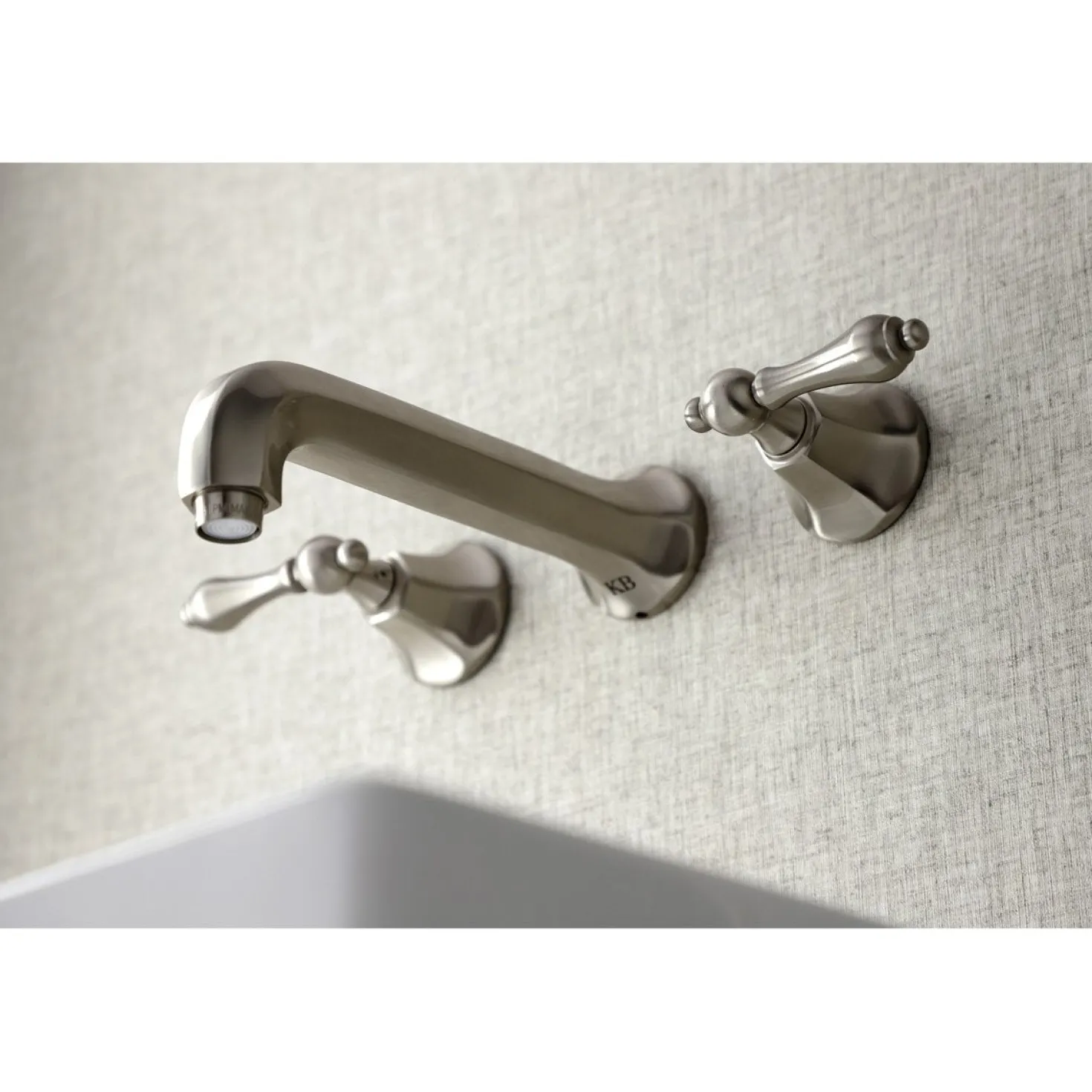 Kingston Brass Metropolitan 2-Handle Wall Mount Bathroom Faucet