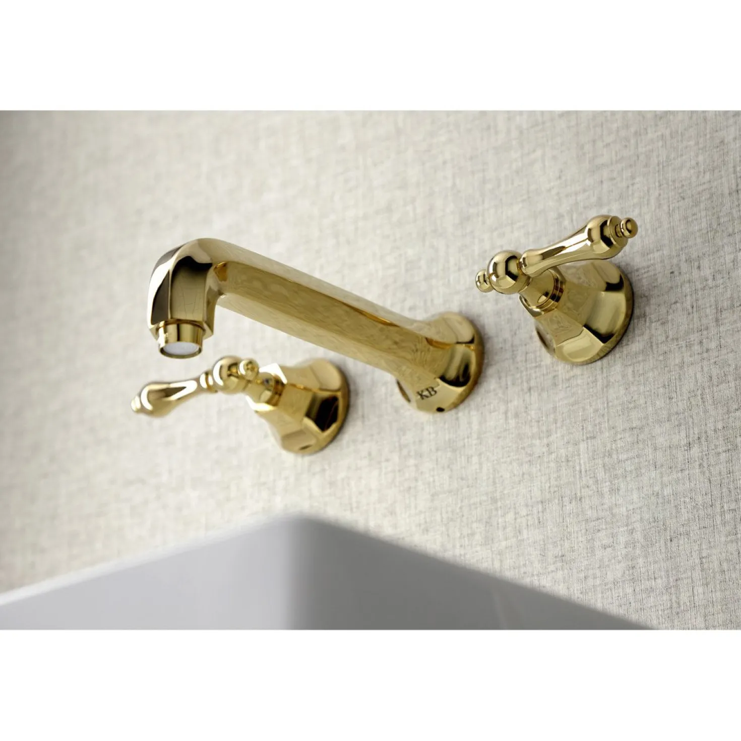 Kingston Brass Metropolitan 2-Handle Wall Mount Bathroom Faucet