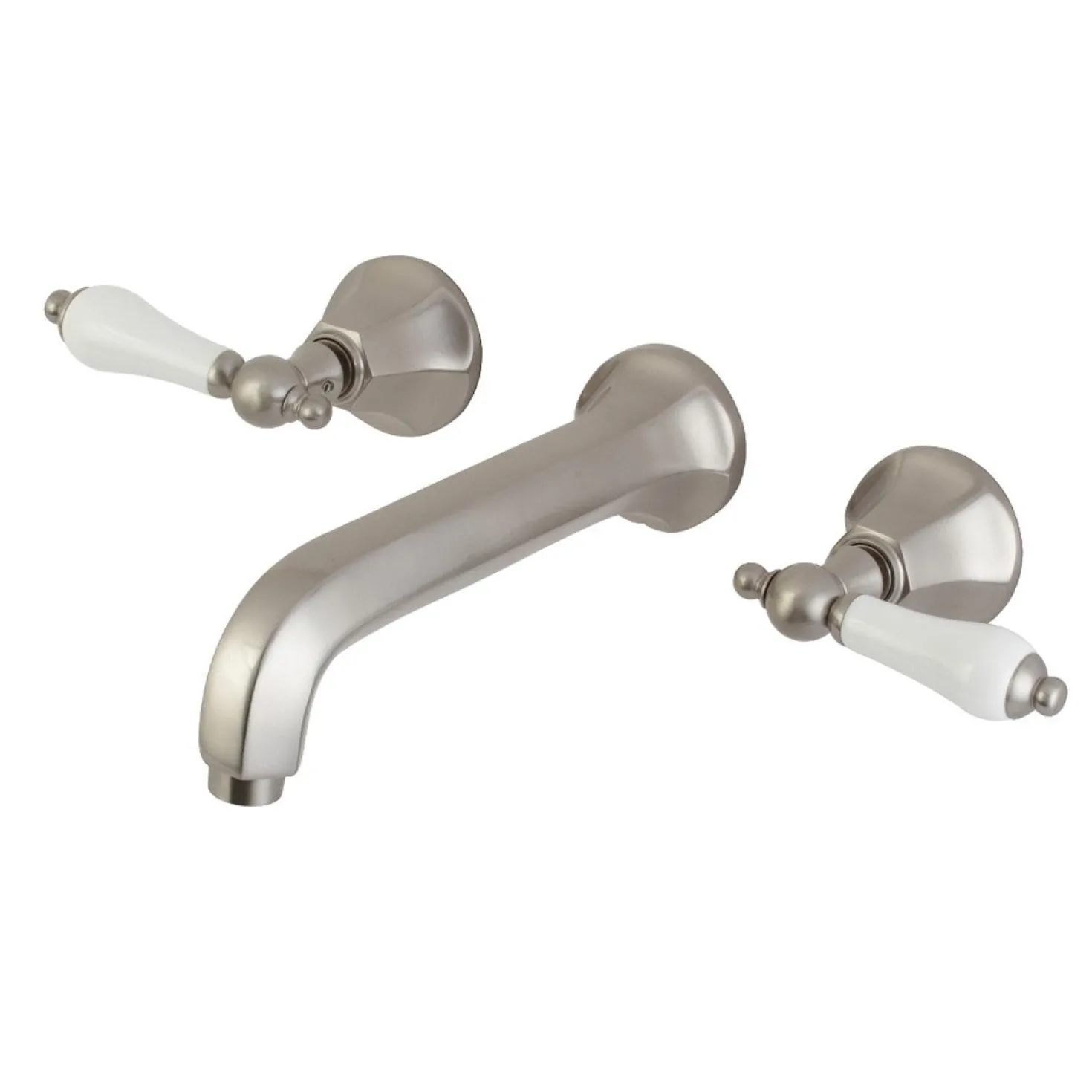 Kingston Brass Metropolitan Two-Handle Wall Mount Bathroom Faucet