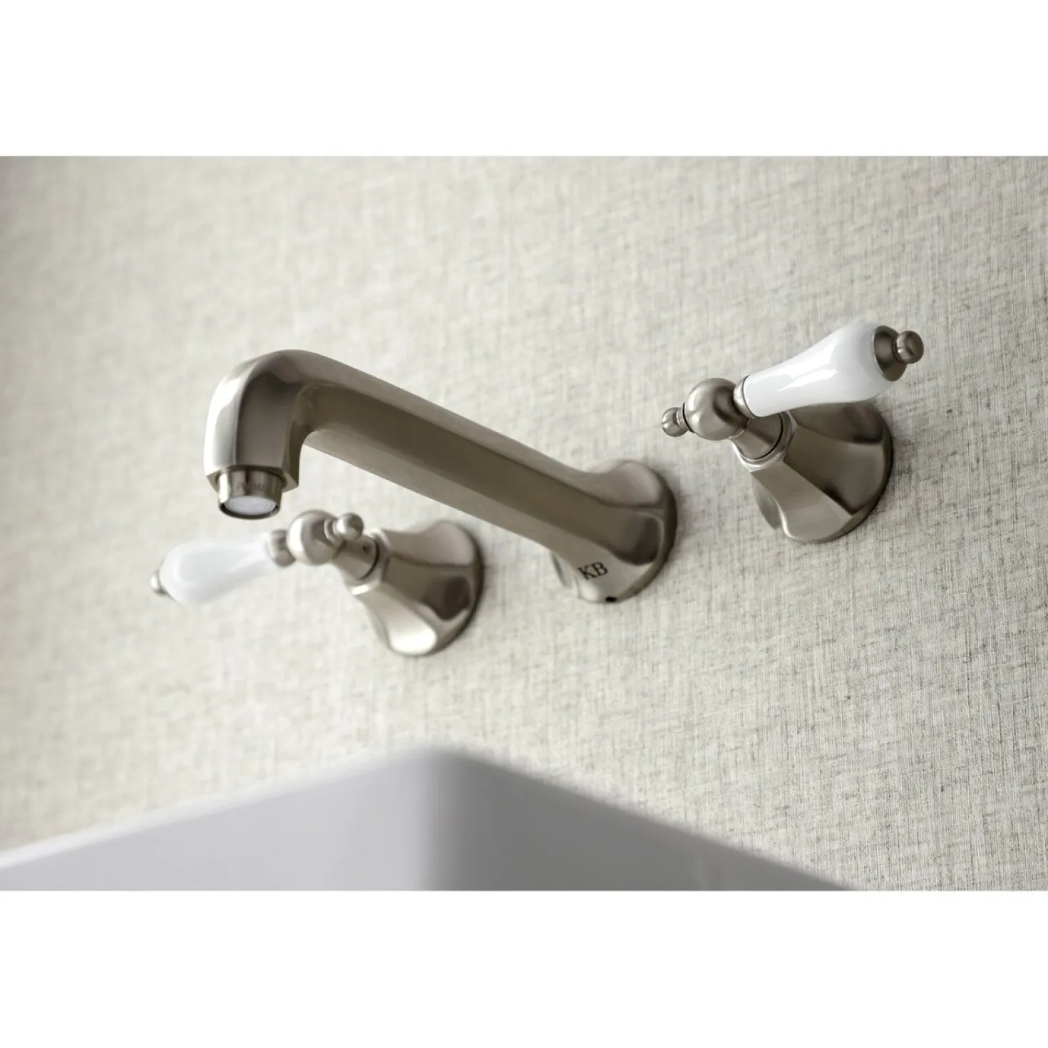 Kingston Brass Metropolitan Two-Handle Wall Mount Bathroom Faucet