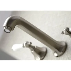 Kingston Brass Metropolitan Two-Handle Wall Mount Bathroom Faucet