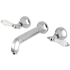 Kingston Brass Metropolitan Two-Handle Wall Mount Bathroom Faucet