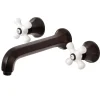 Kingston Brass Metropolitan Wall Mount 2-Handle Bathroom Faucet