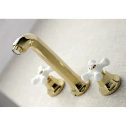 Kingston Brass Metropolitan Wall Mount 2-Handle Bathroom Faucet