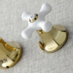 Kingston Brass Metropolitan Wall Mount 2-Handle Bathroom Faucet