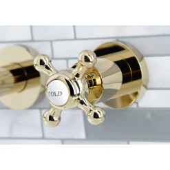 Kingston Brass Metropolitan 2-Handle 8-Inch Wall Mount Bathroom Faucet