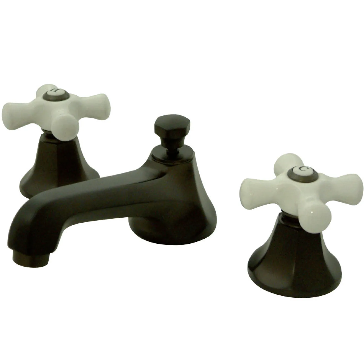 Kingston Brass Metropolitan 3-Hole 8-Inch Widespread Bathroom Faucet