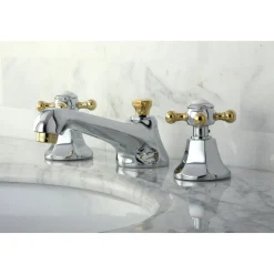 Kingston Brass Metropolitan Deck Mount 8" Widespread Bathroom Faucet