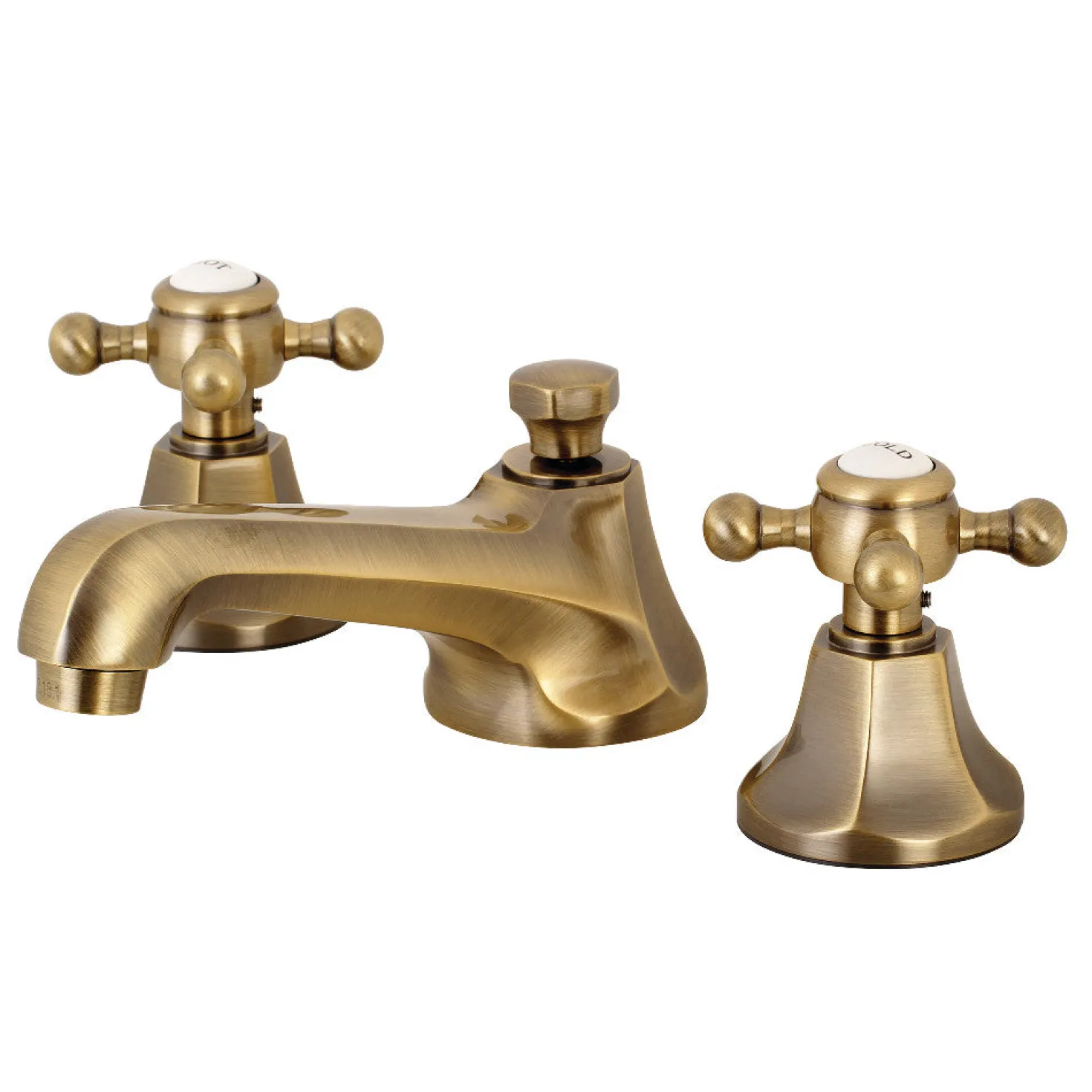Kingston Brass Metropolitan Deck Mount 8" Widespread Bathroom Faucet