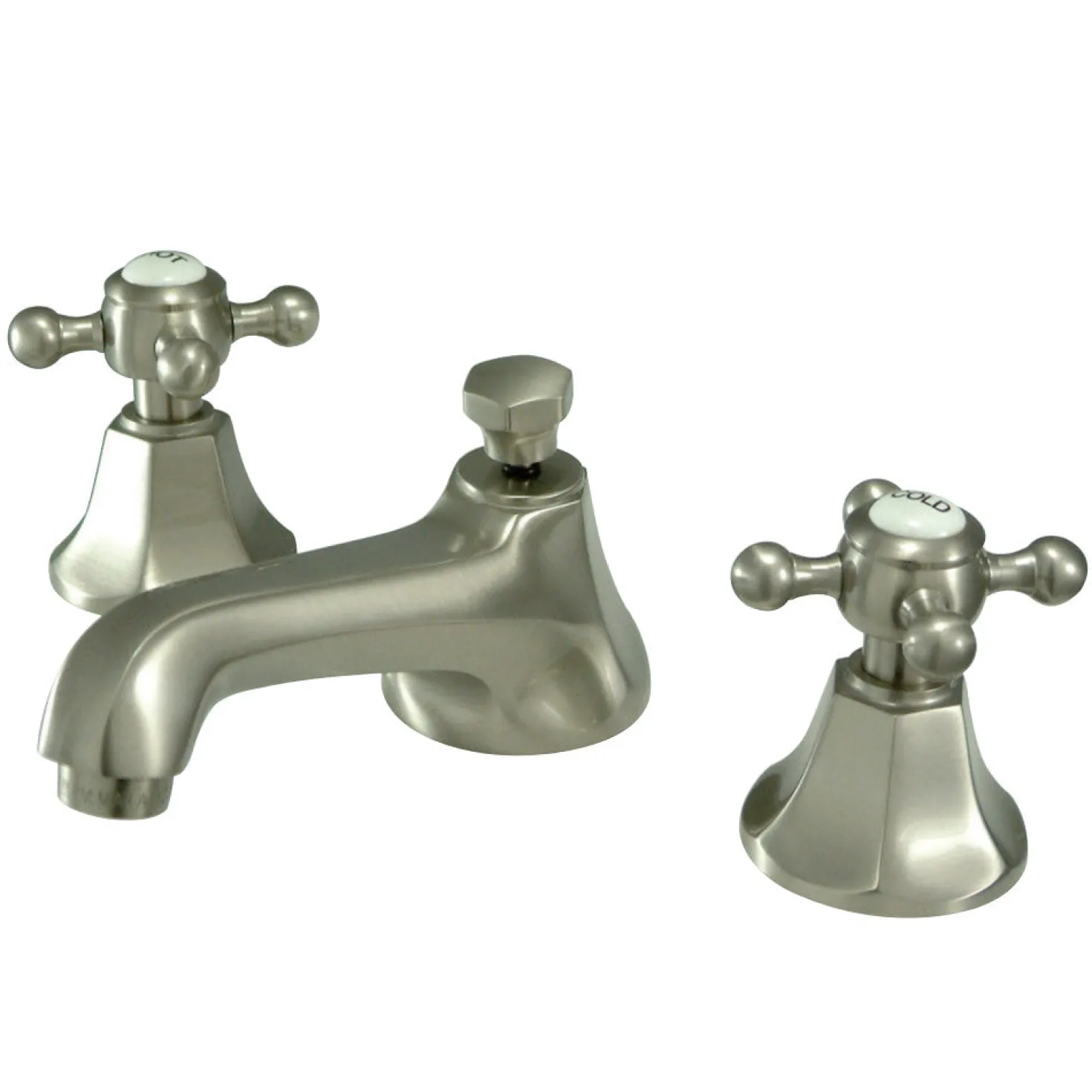 Kingston Brass Metropolitan Deck Mount 8" Widespread Bathroom Faucet