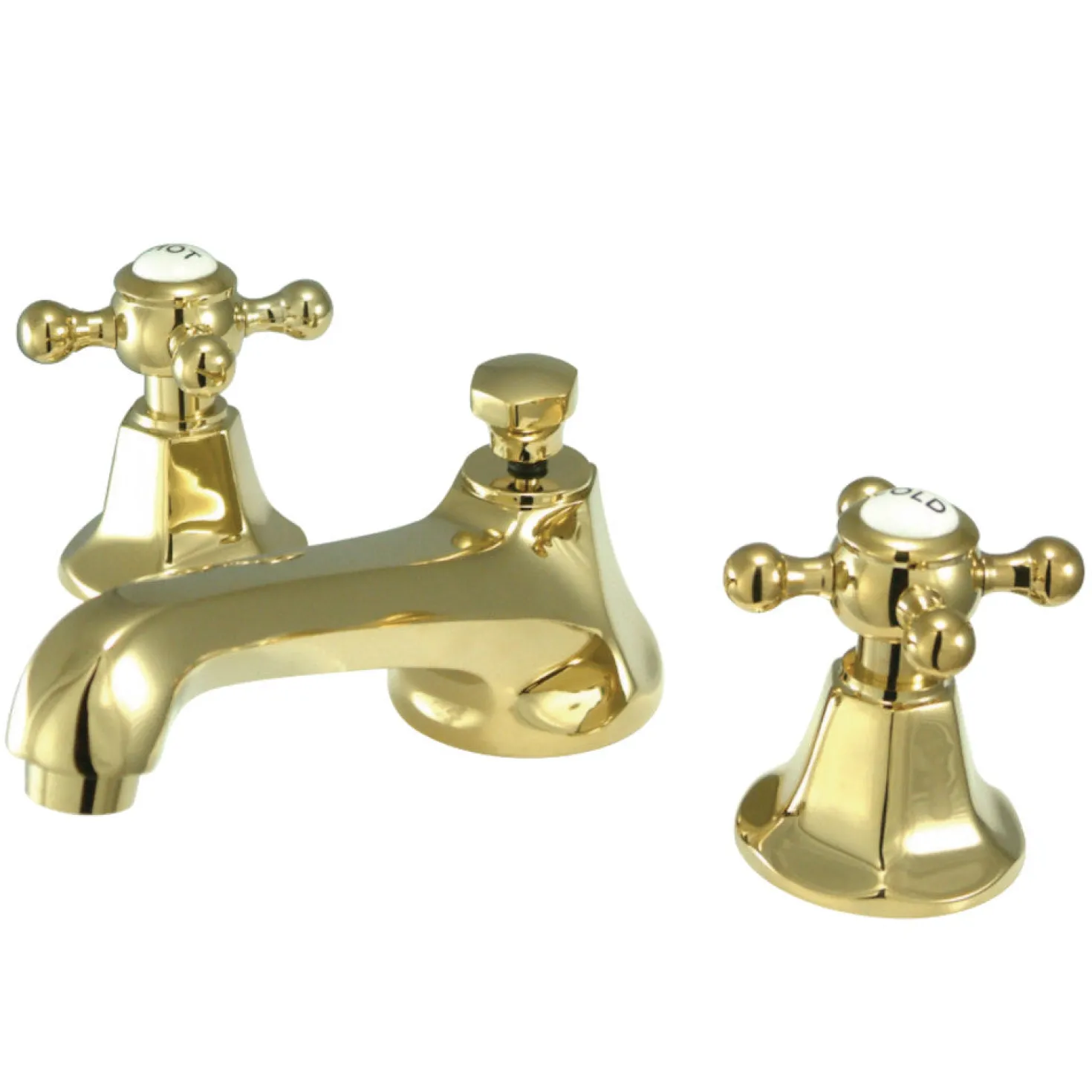 Kingston Brass Metropolitan Deck Mount 8" Widespread Bathroom Faucet