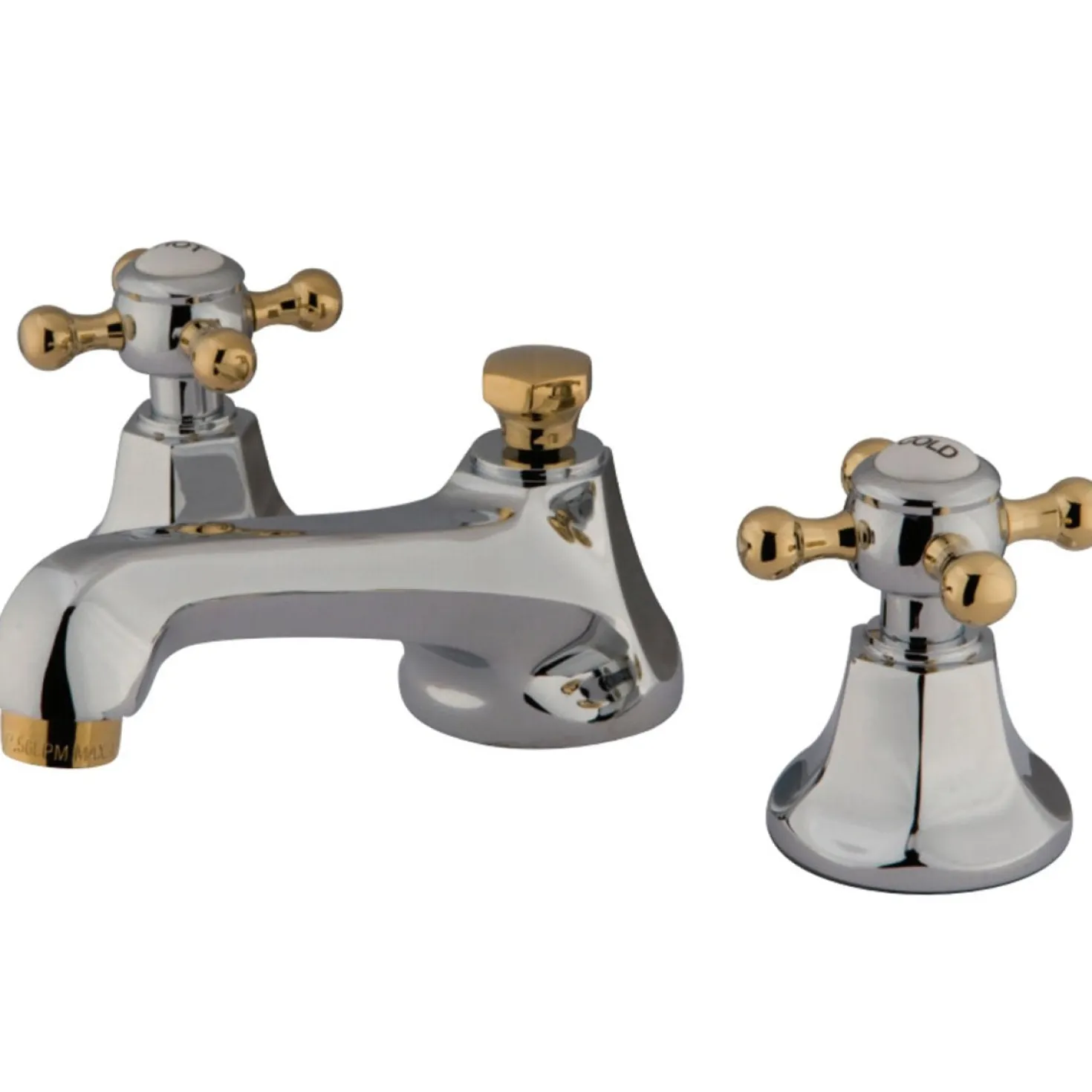 Kingston Brass Metropolitan Deck Mount 8" Widespread Bathroom Faucet