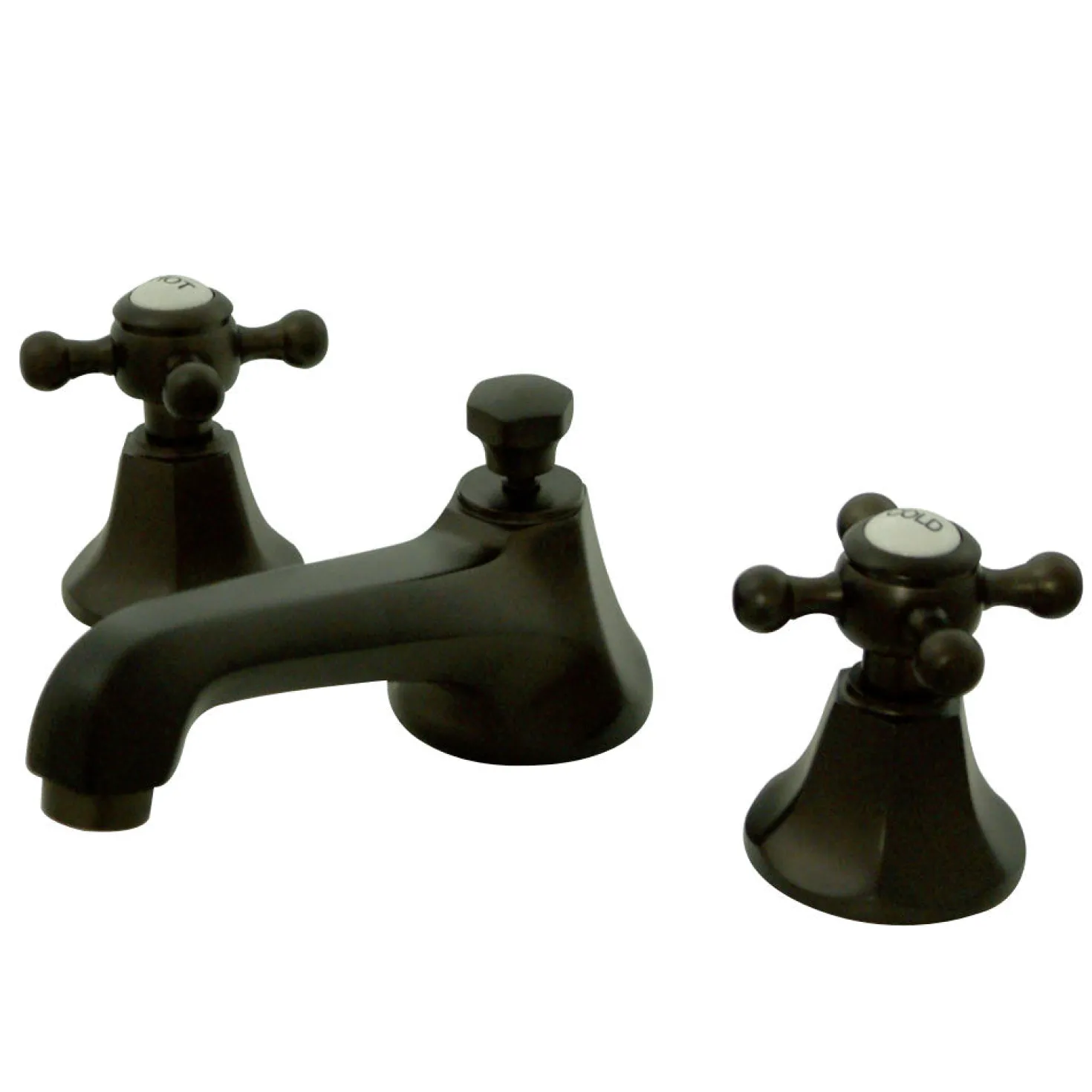 Kingston Brass Metropolitan Deck Mount 8" Widespread Bathroom Faucet