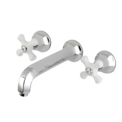 Kingston Brass Metropolitan Wall Mount Two-Handle Tub Faucet