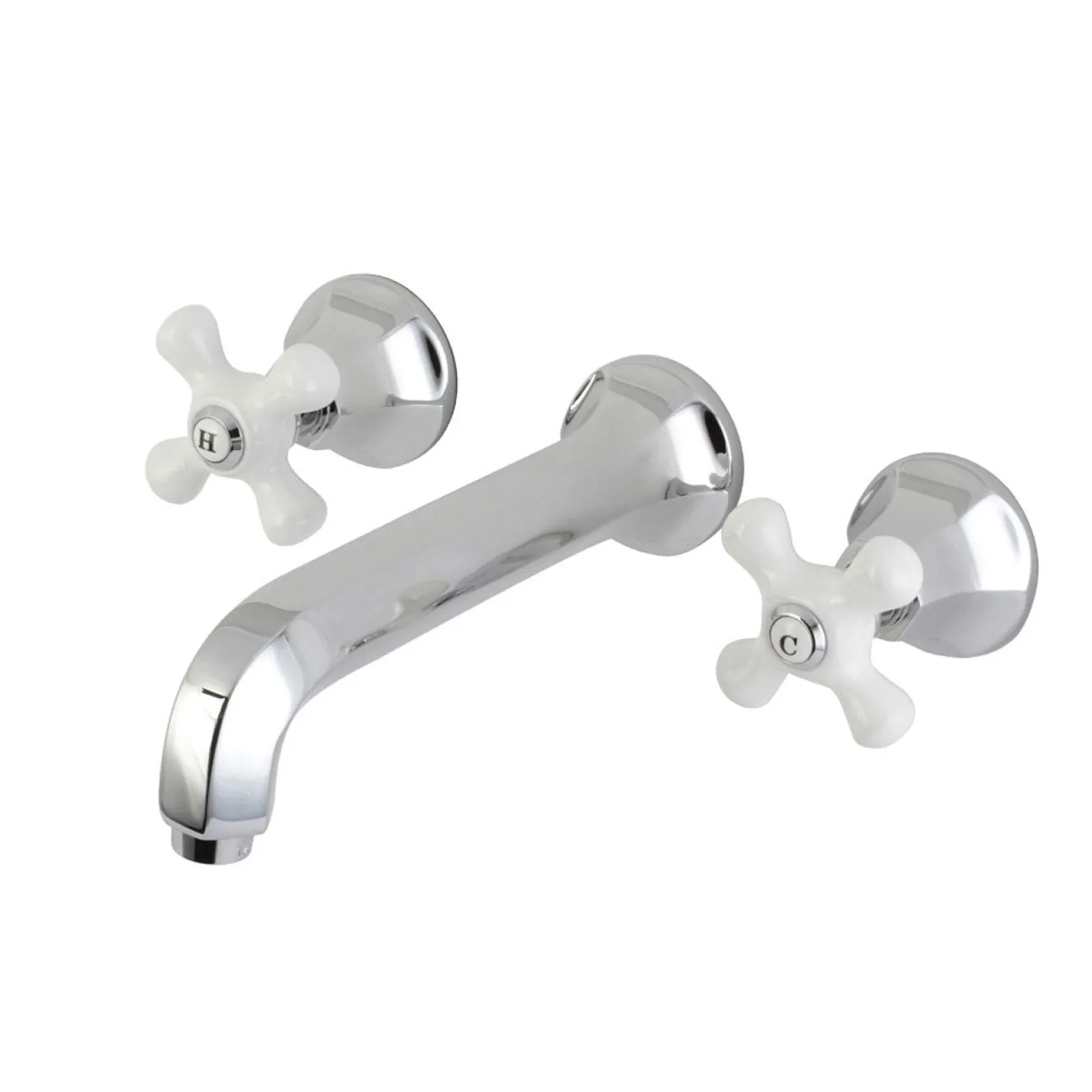 Kingston Brass Metropolitan Wall Mount Two-Handle Tub Faucet