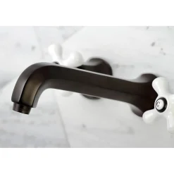 Kingston Brass Metropolitan Wall Mount Two-Handle Tub Faucet
