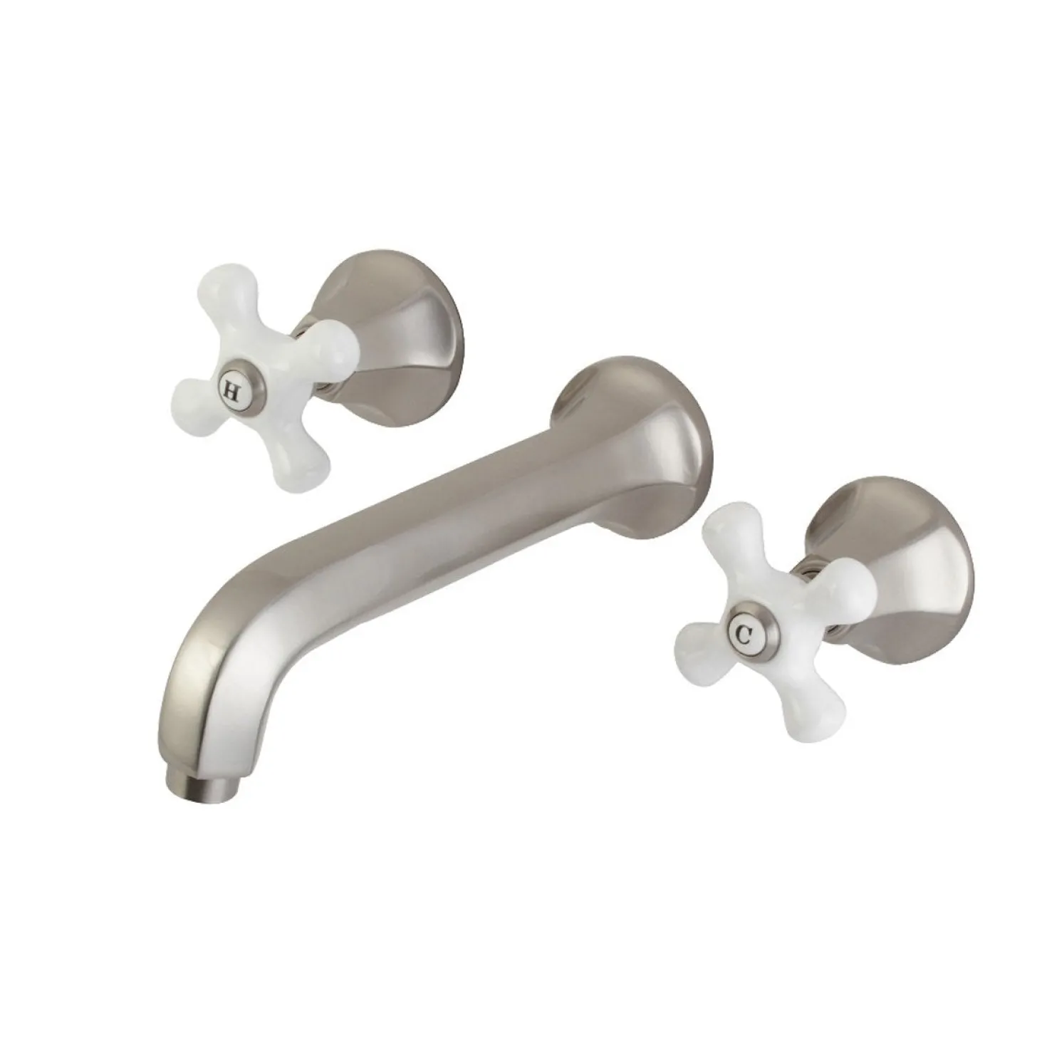 Kingston Brass Metropolitan Wall Mount Two-Handle Tub Faucet