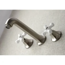 Kingston Brass Metropolitan Wall Mount Two-Handle Tub Faucet