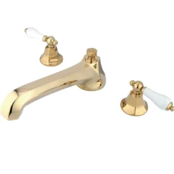 Kingston Brass Metropolitan Three Hole Two Handle Roman Tub Filler