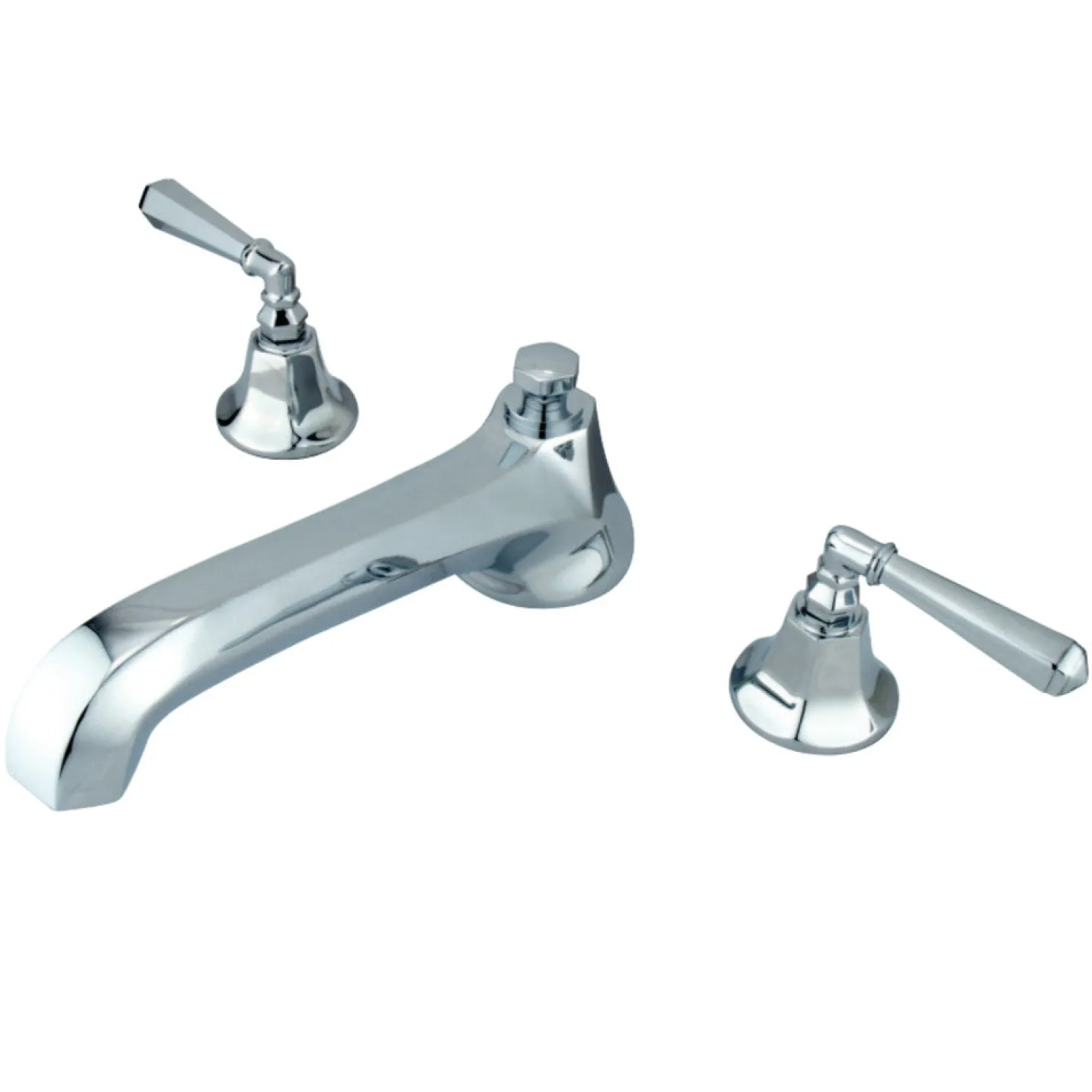 Kingston Brass Metropolitan Two Handle Solid Brass Roman Tub Filler