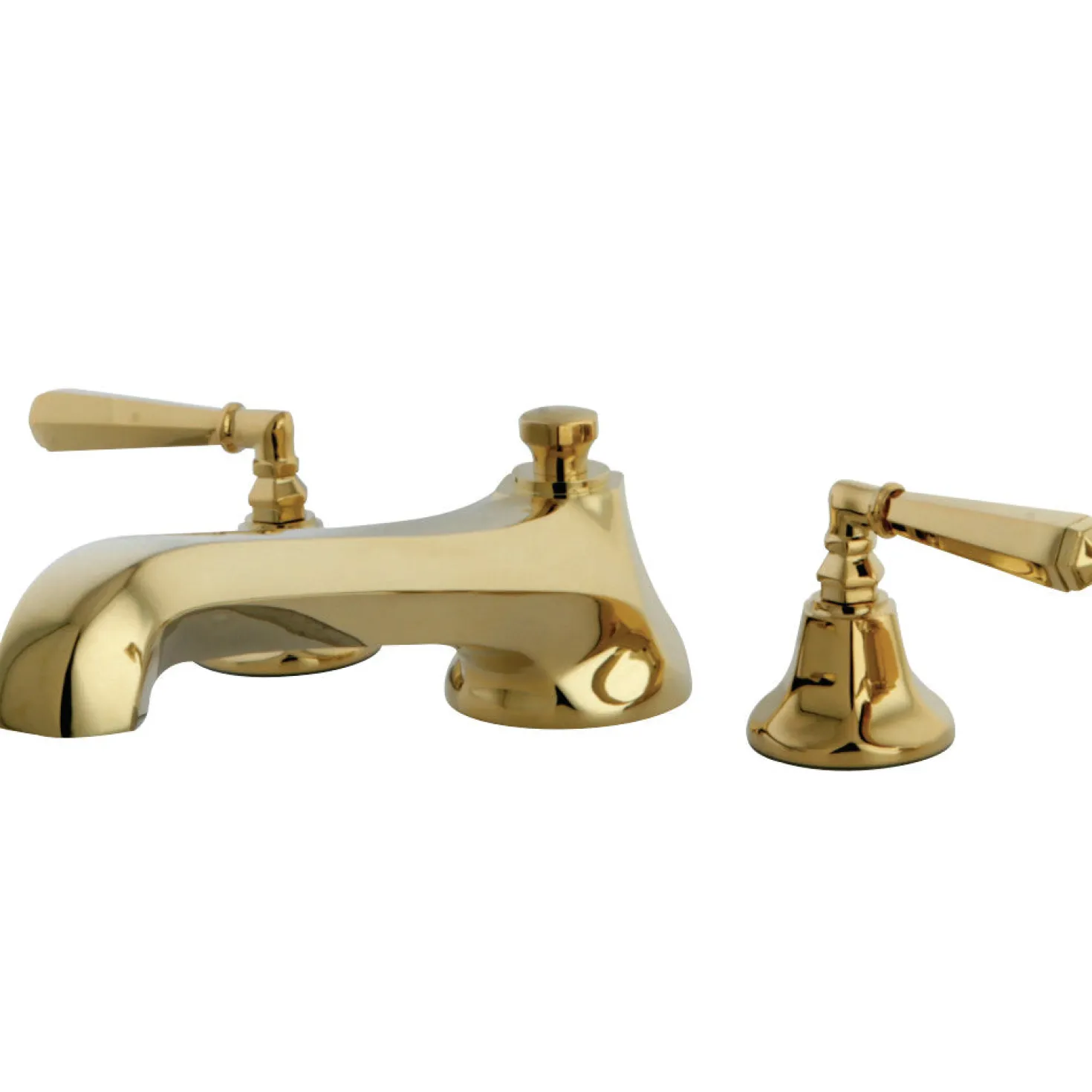 Kingston Brass Metropolitan Two Handle Solid Brass Roman Tub Filler