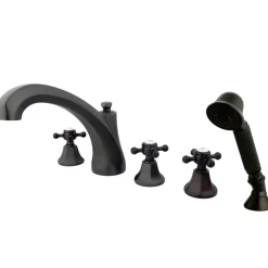 Kingston Brass Metropolitan Roman Tub Filler with Hand Shower