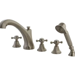 Kingston Brass Metropolitan Roman Tub Filler with Hand Shower