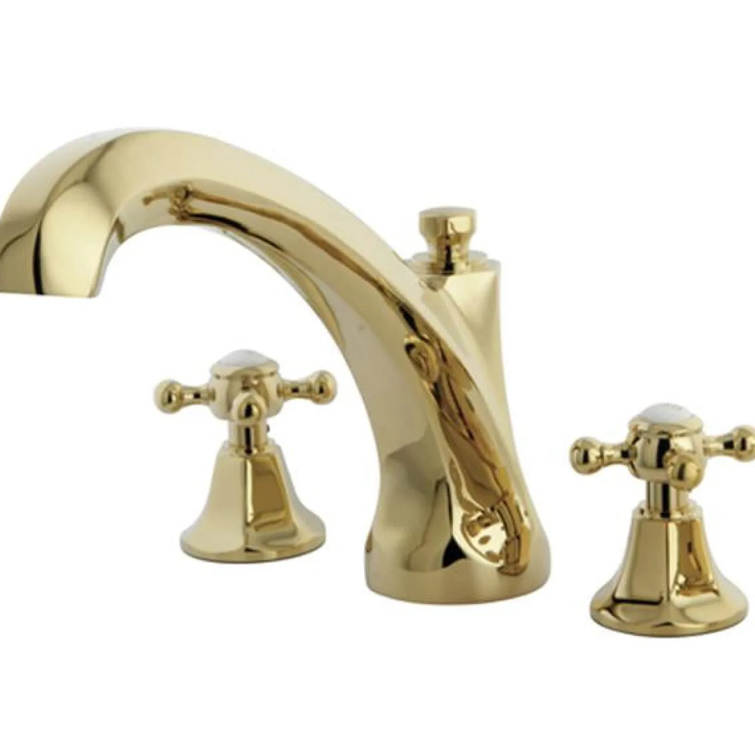 Kingston Brass Metropolitan Roman Tub Filler with Cross Handles
