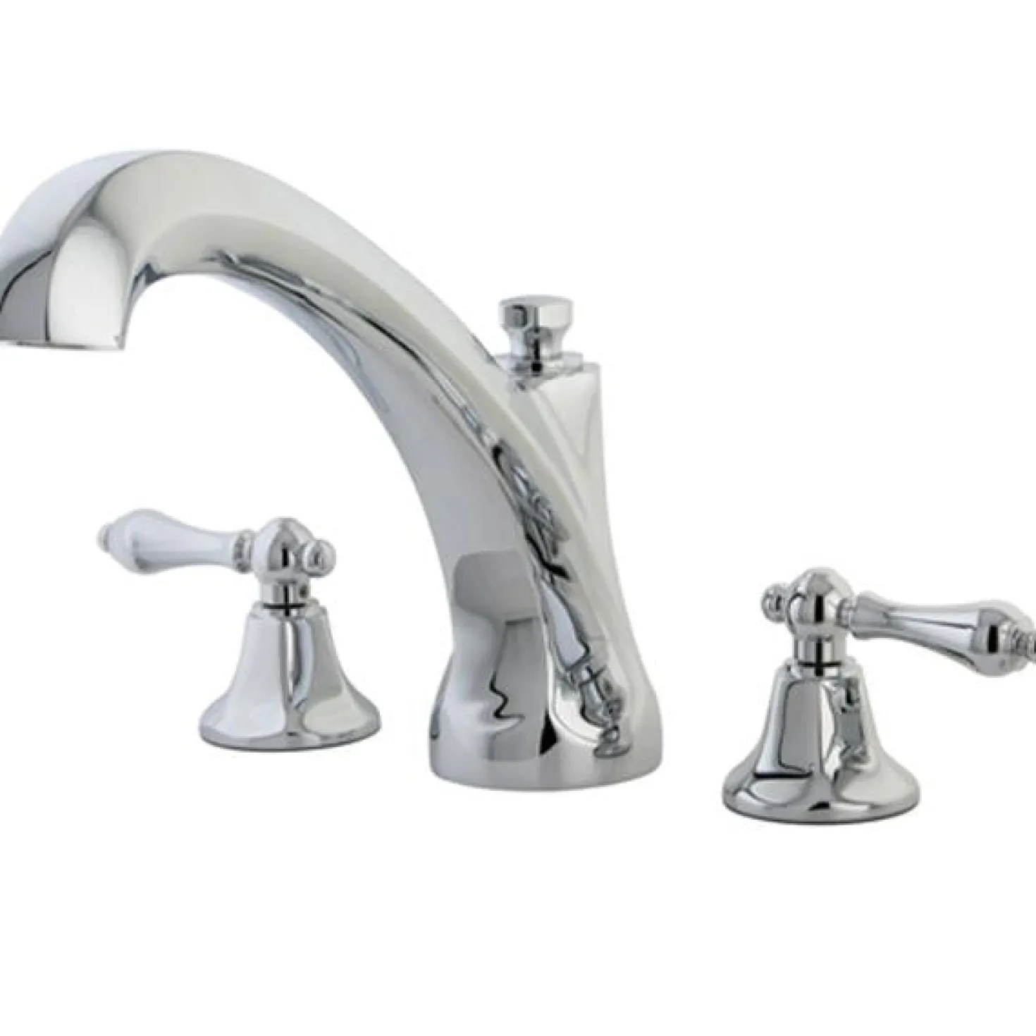Kingston Brass Metropolitan Lever Handle Roman Tub Filler
