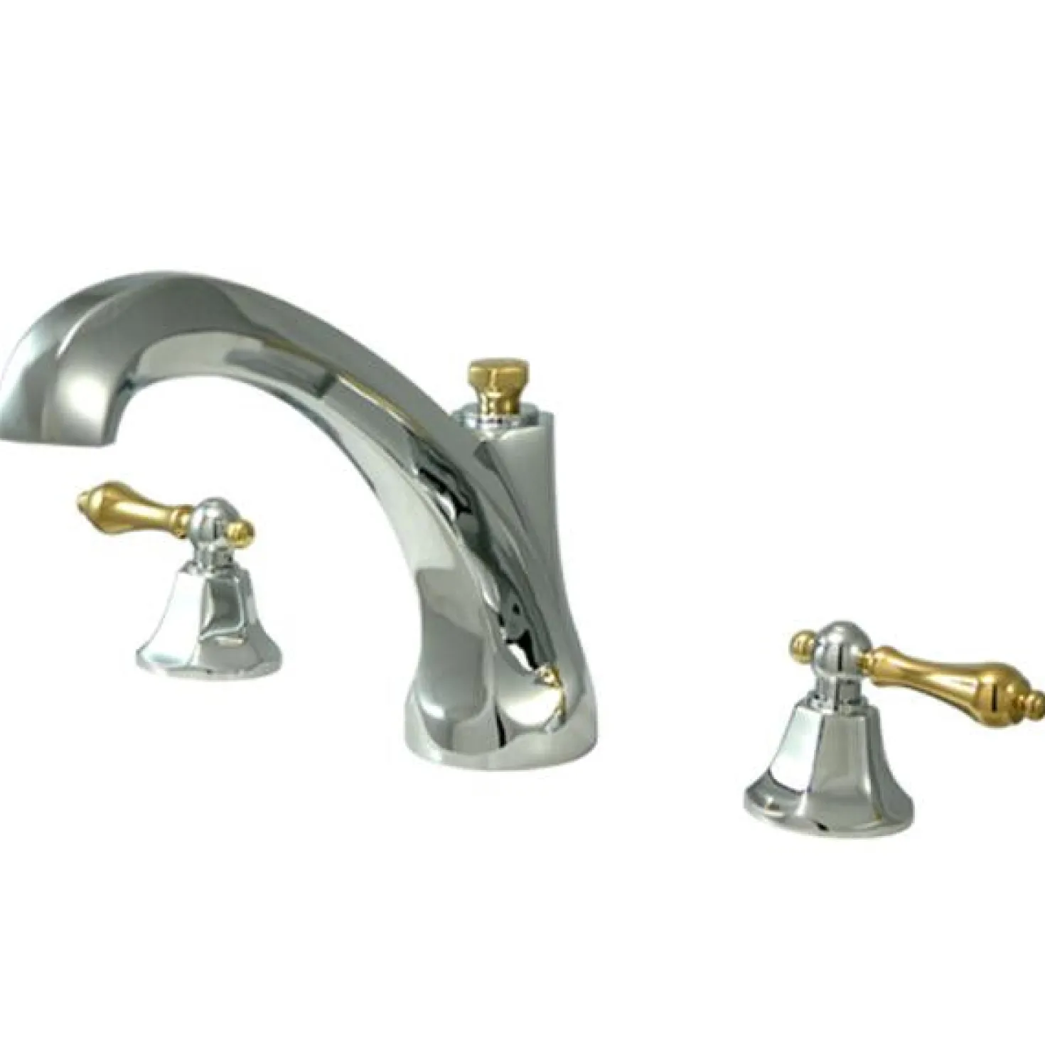 Kingston Brass Metropolitan Lever Handle Roman Tub Filler