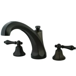 Kingston Brass Metropolitan Lever Handle Roman Tub Filler