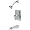 Kingston Brass Metropolitan Single Handle Polished Chrome Tub and Shower Faucet