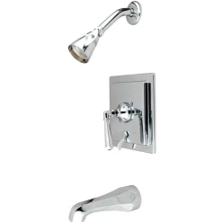 Kingston Brass Metropolitan Single Handle Polished Chrome Tub and Shower Faucet