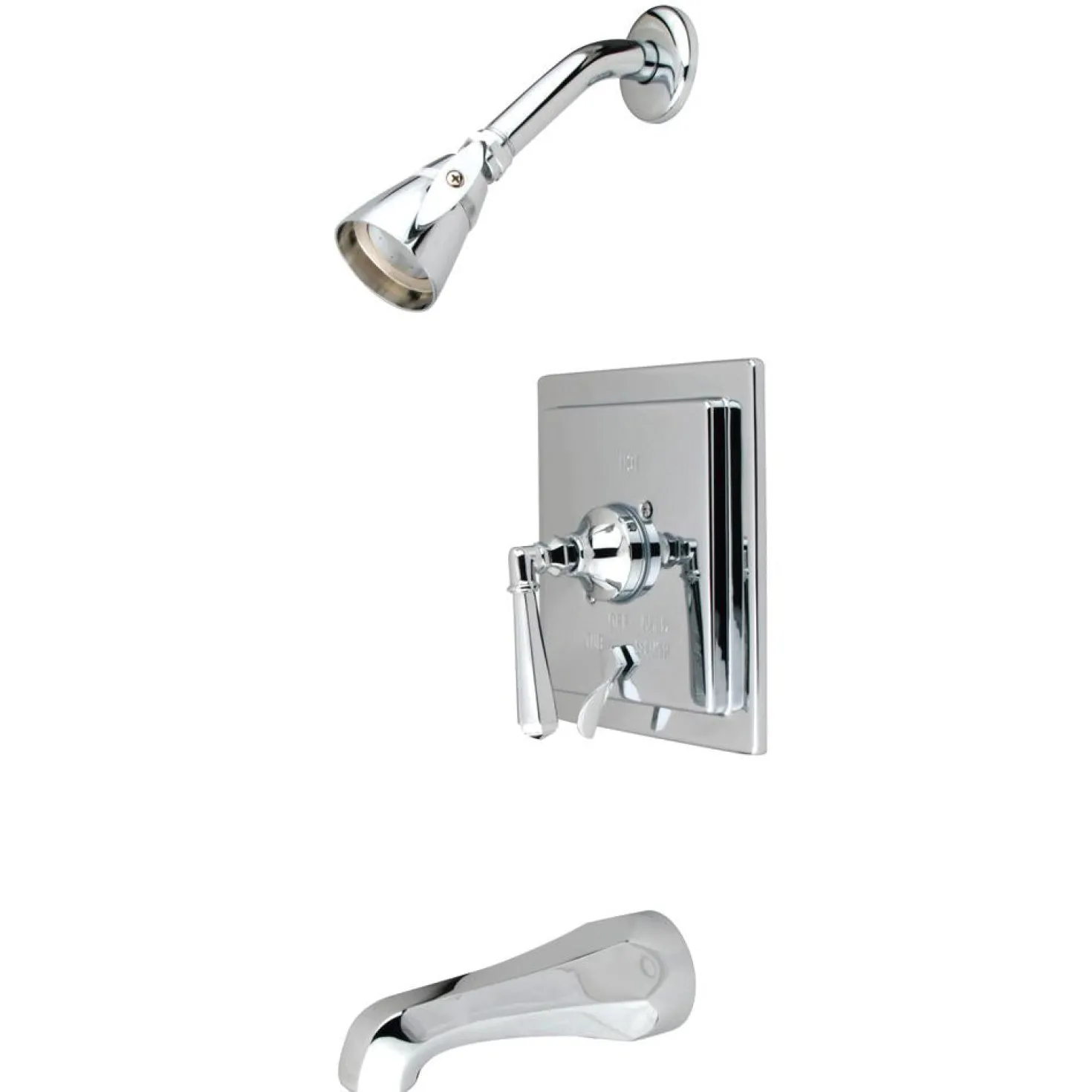 Kingston Brass Metropolitan Single Handle Polished Chrome Tub and Shower Faucet