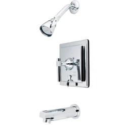 Kingston Brass Milano Contemporary Single Handle Tub and Shower Faucet