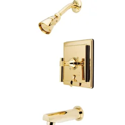Kingston Brass Milano Contemporary Single Handle Tub and Shower Faucet