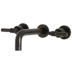 Kingston Brass Milano 2-Handle 8-Inch Wall Mount Bathroom Faucet