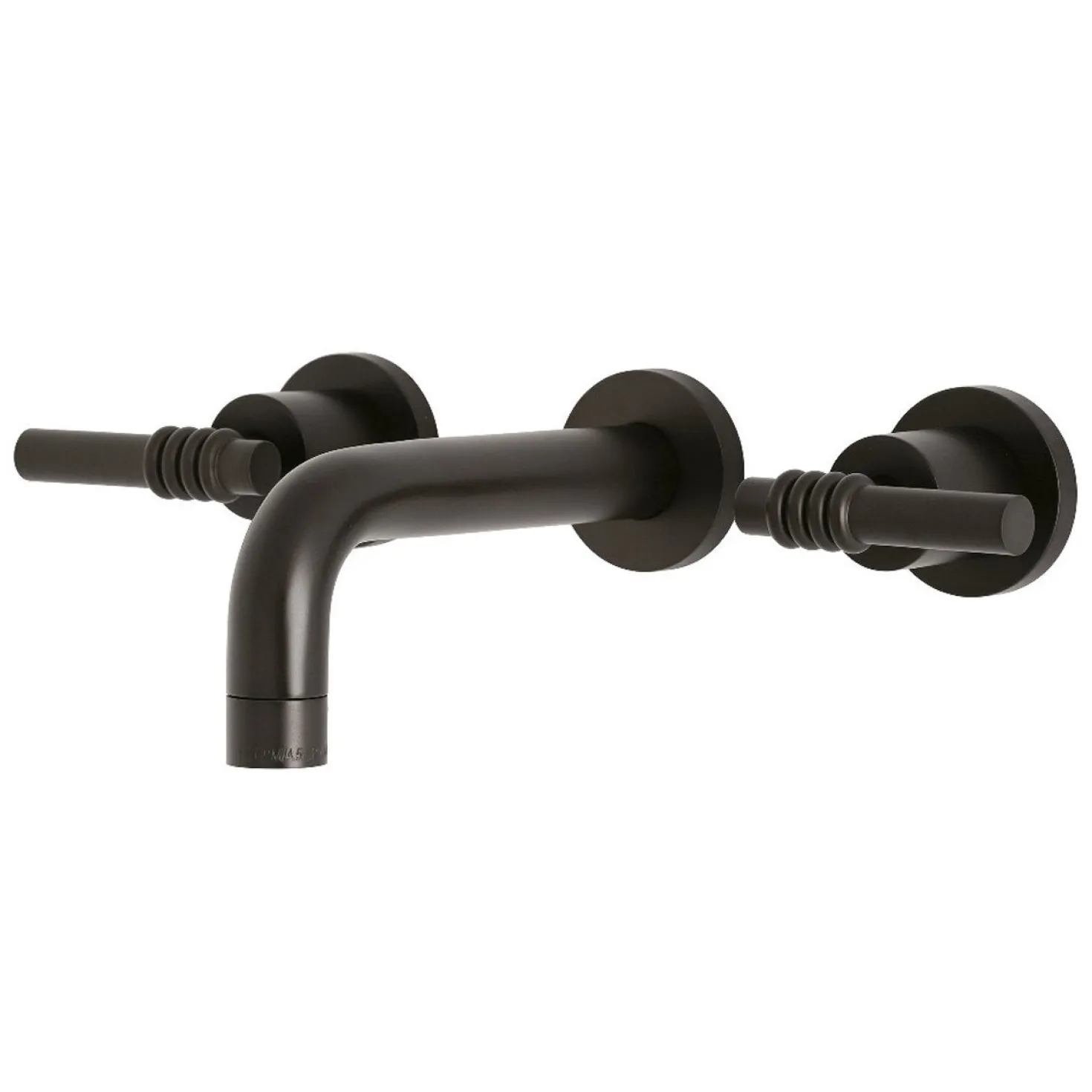 Kingston Brass Milano 2-Handle 8-Inch Wall Mount Bathroom Faucet