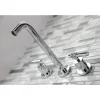 Kingston Brass Milano 2-Handle Wall Mount Tub Faucet
