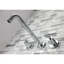 Kingston Brass Milano 2-Handle Wall Mount Tub Faucet