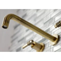 Kingston Brass Milano 2-Handle Wall Mount Roman Tub Faucet