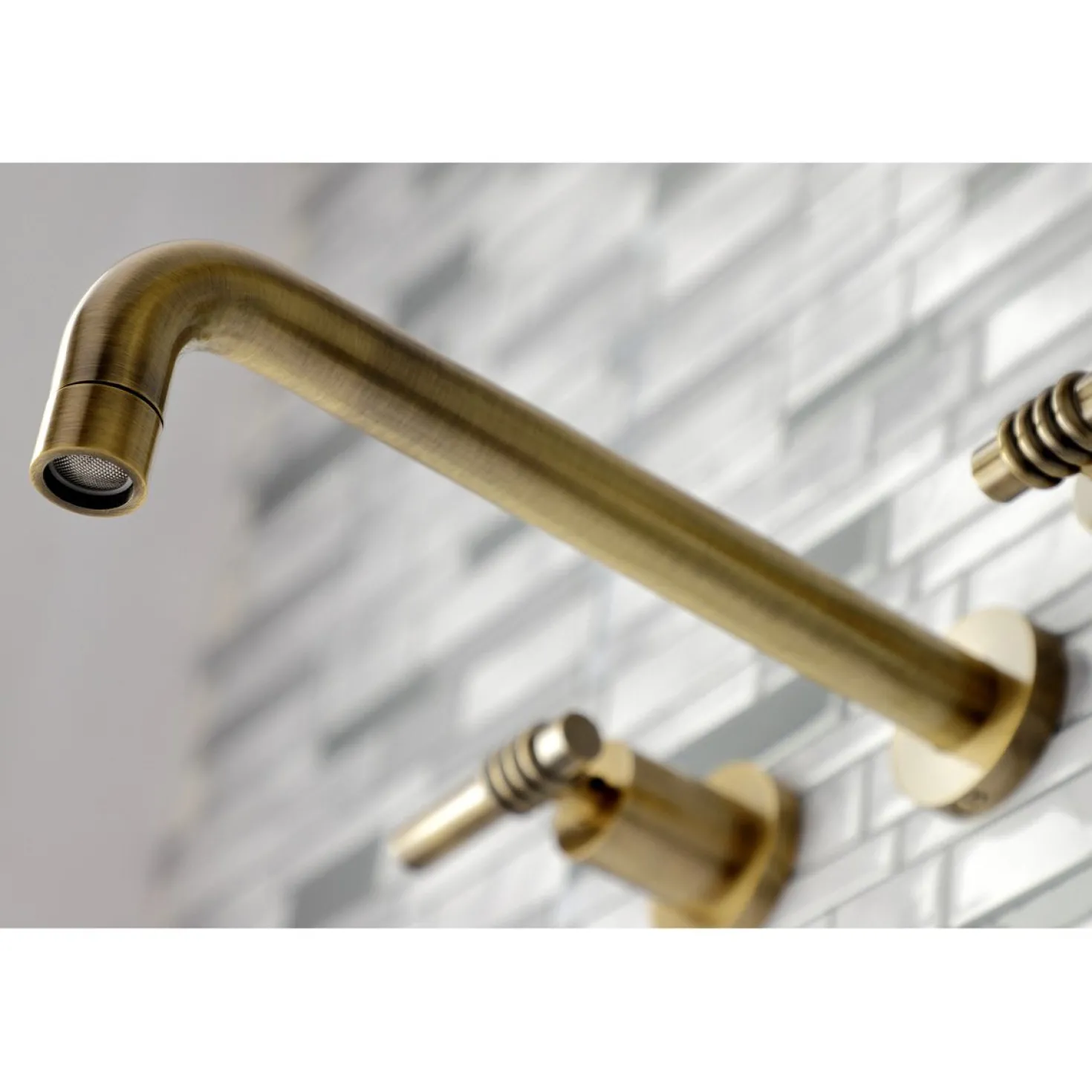 Kingston Brass Milano 2-Handle Wall Mount Roman Tub Faucet