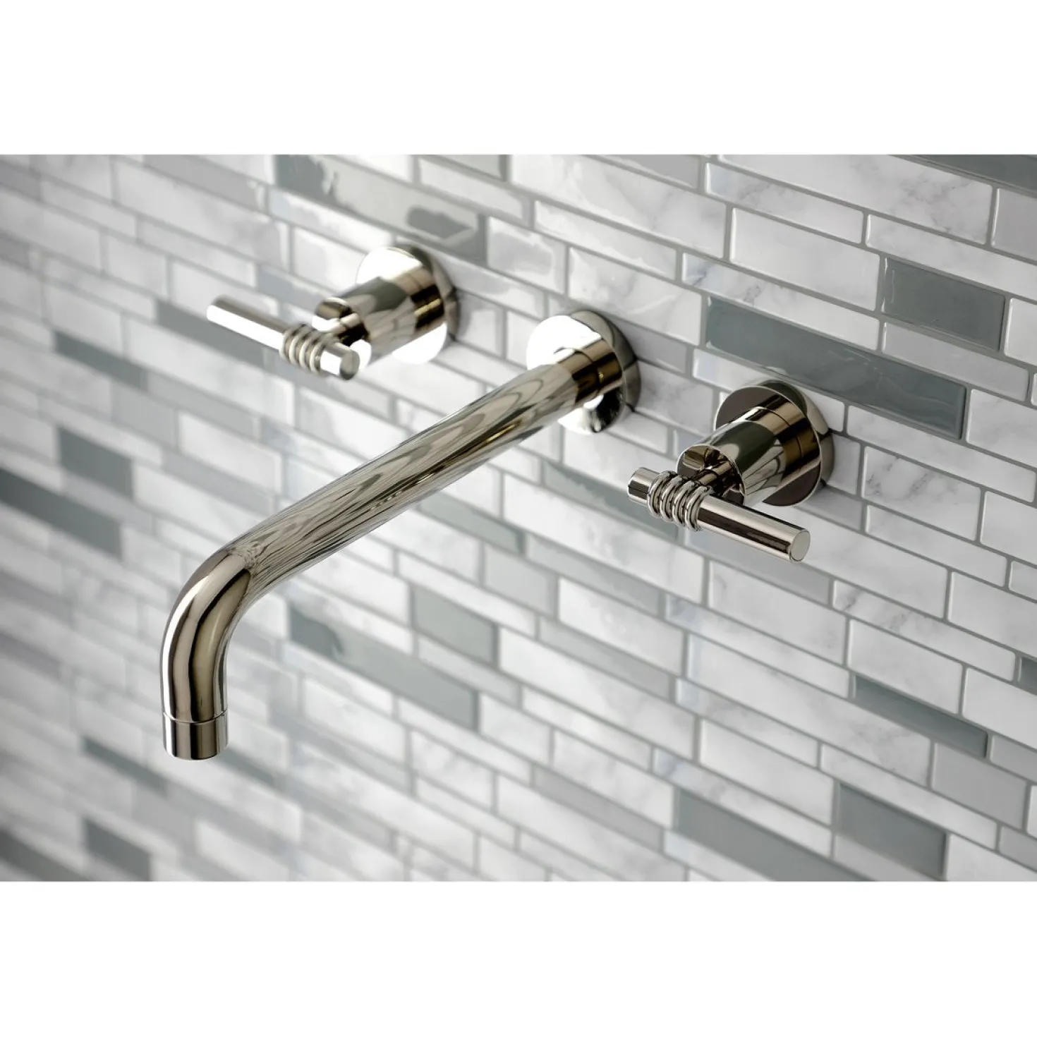 Kingston Brass Milano 2-Handle Wall Mount Roman Tub Faucet