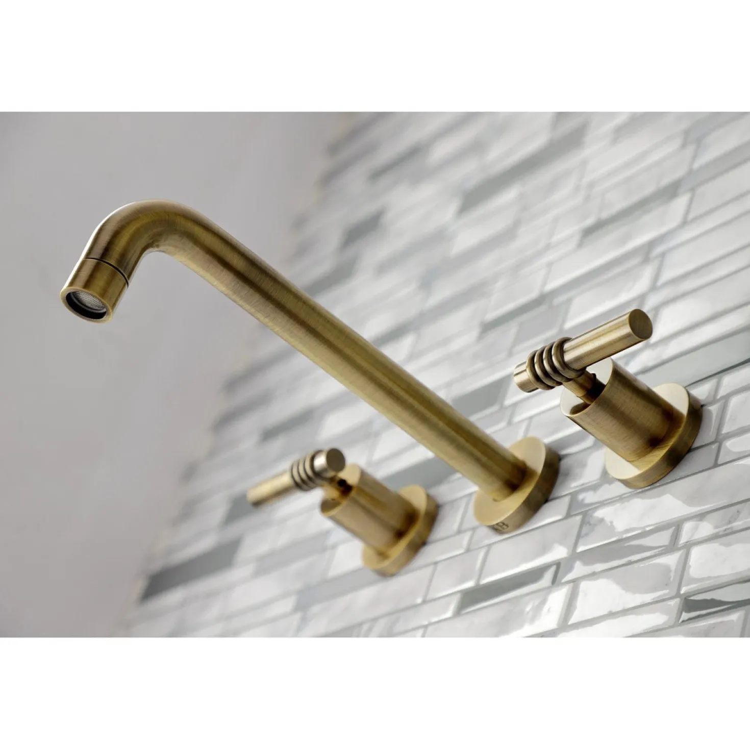 Kingston Brass Milano 2-Handle Wall Mount Roman Tub Faucet