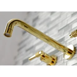 Kingston Brass Milano 2-Handle Wall Mount Roman Tub Faucet