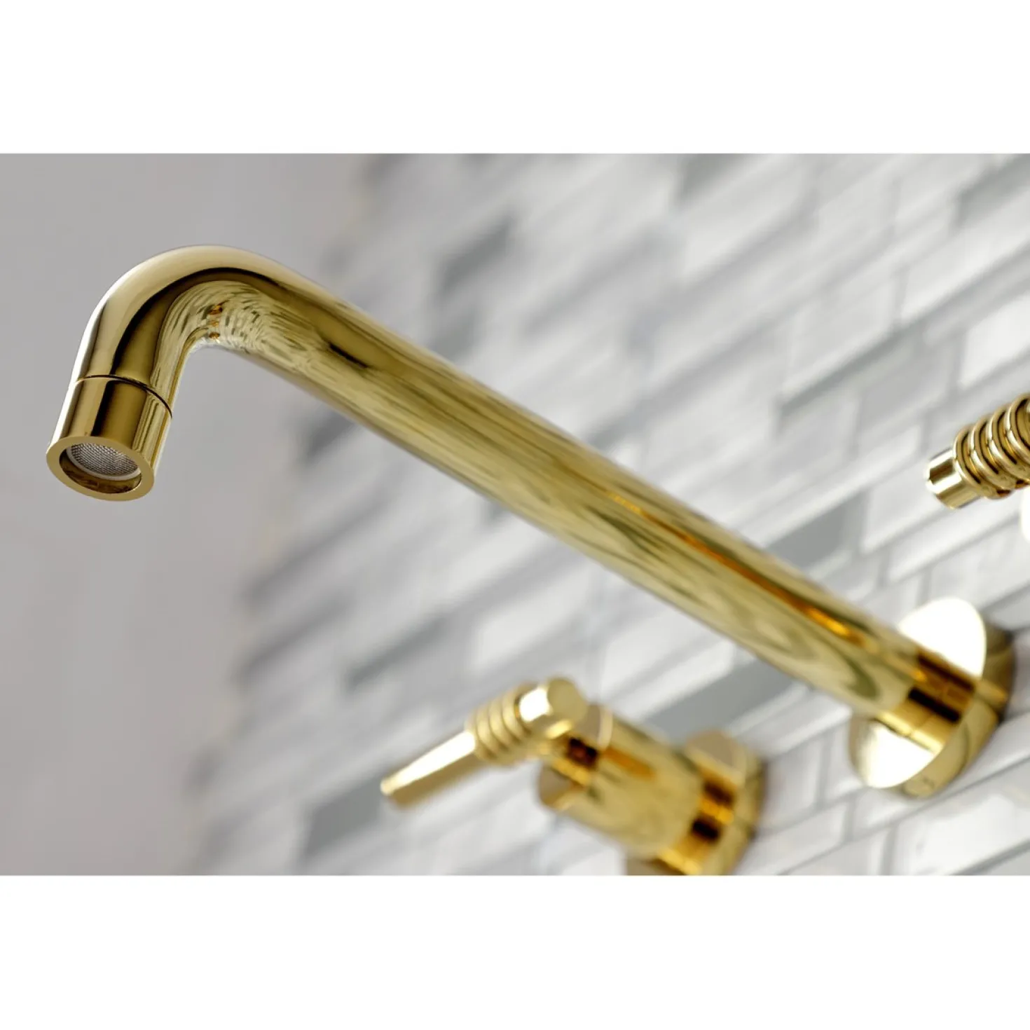 Kingston Brass Milano 2-Handle Wall Mount Roman Tub Faucet