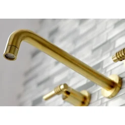 Kingston Brass Milano 2-Handle Wall Mount Roman Tub Faucet