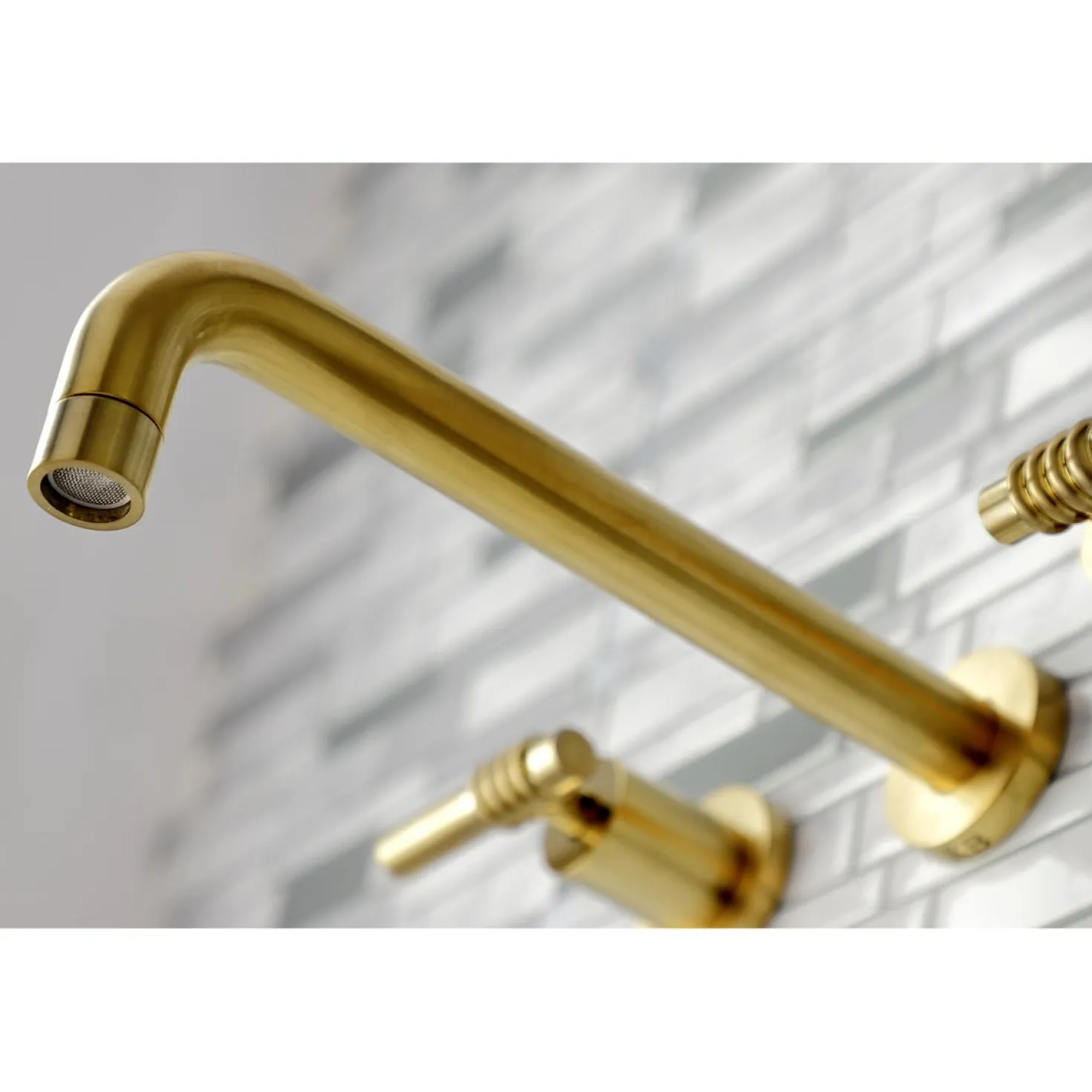 Kingston Brass Milano 2-Handle Wall Mount Roman Tub Faucet