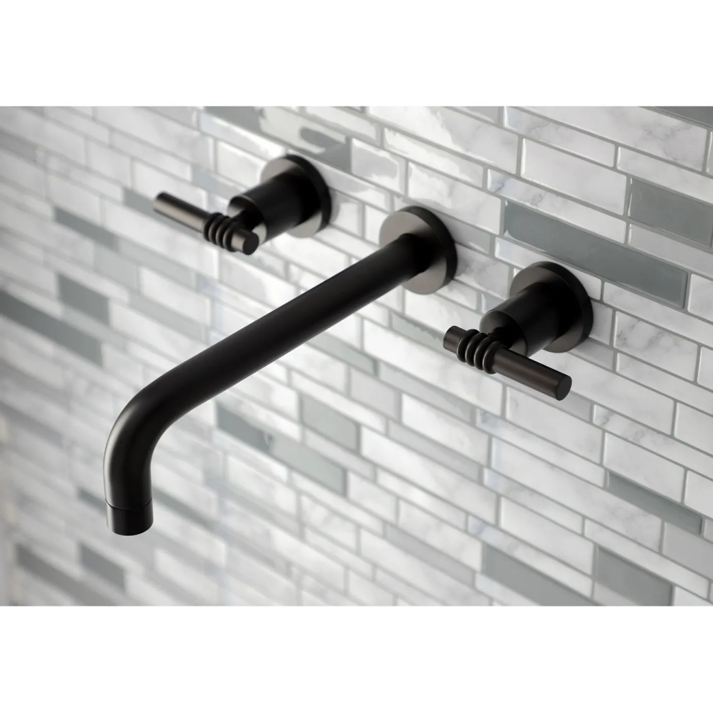 Kingston Brass Milano 2-Handle Wall Mount Roman Tub Faucet