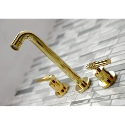 Kingston Brass Milano 2-Handle Wall Mount Roman Tub Faucet